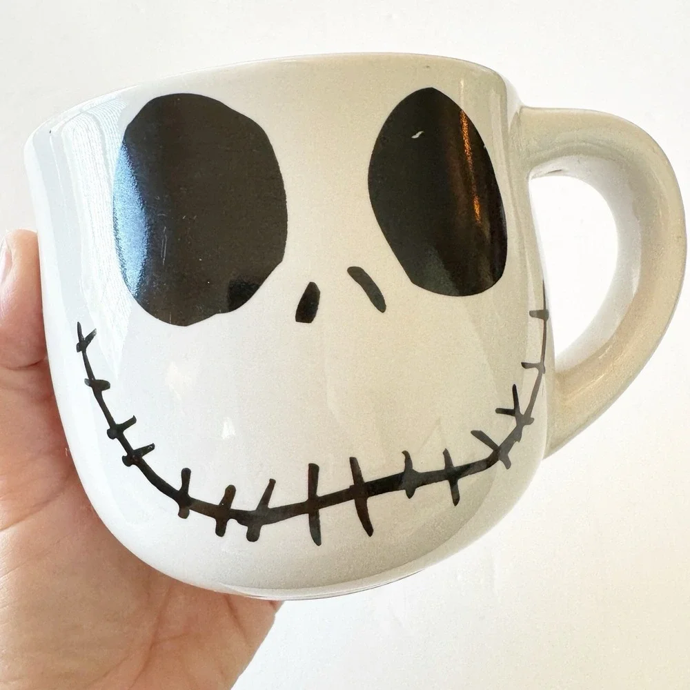 Disney Store Nightmare Before Christmas Jack Skellington Face Ceramic Mug Jumbo